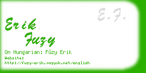 erik fuzy business card