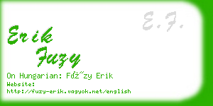 erik fuzy business card